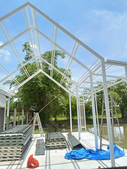 งานโครงสร้าง - ภาพที่ 9 จาก 79 | โรงงานหลังคาเหล็ก เมทัลโฮมสตีล อุดรธานี ผลิต และ จำหน่าย เมทัลชีท พียูโฟม เหล็กรูปพรรณ ไม้ฝาไม้เชิงชาย ราคาส่ง ราคาโรงงาน ส่งฟรีทั่วประเทศไทย